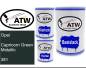 Preview: Opel, Capricorn Green Metallic, 381: 500ml Lackdose + 500ml Klarlack + 250ml Härter - Set, von ATW Autoteile West.